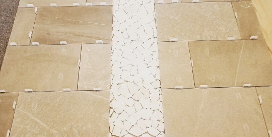 Cross Pattern Shower Tiles | West Shore Construction