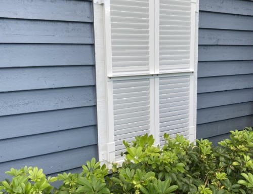 White Impact Colonial Shutters