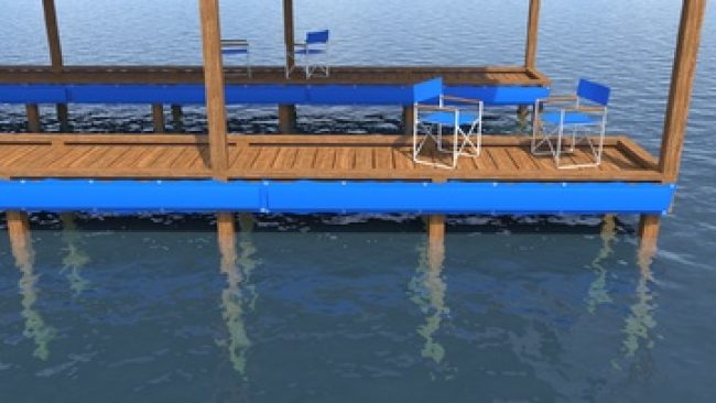 Blue Dock Bumpers